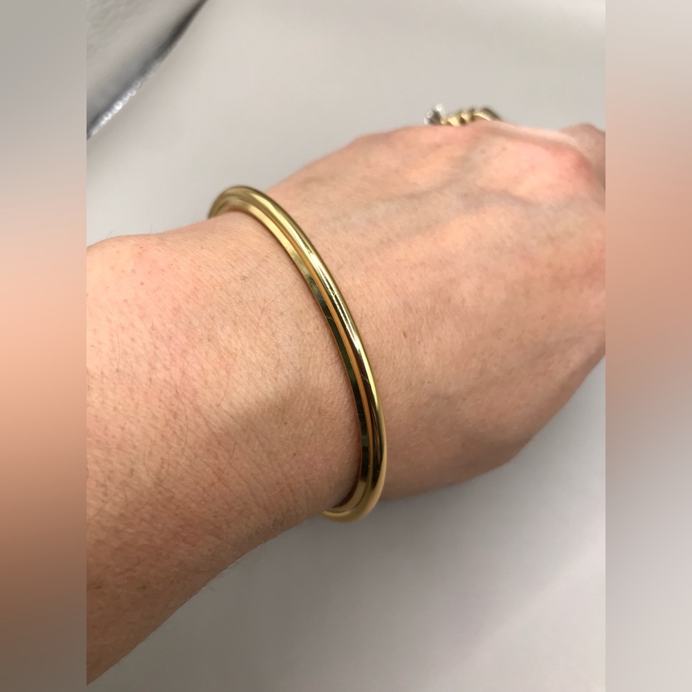 Laundry By Shelli Seagal Breast Cancer Awareness Gold-Tone Cuff Bracelet - Picture 7 of 10